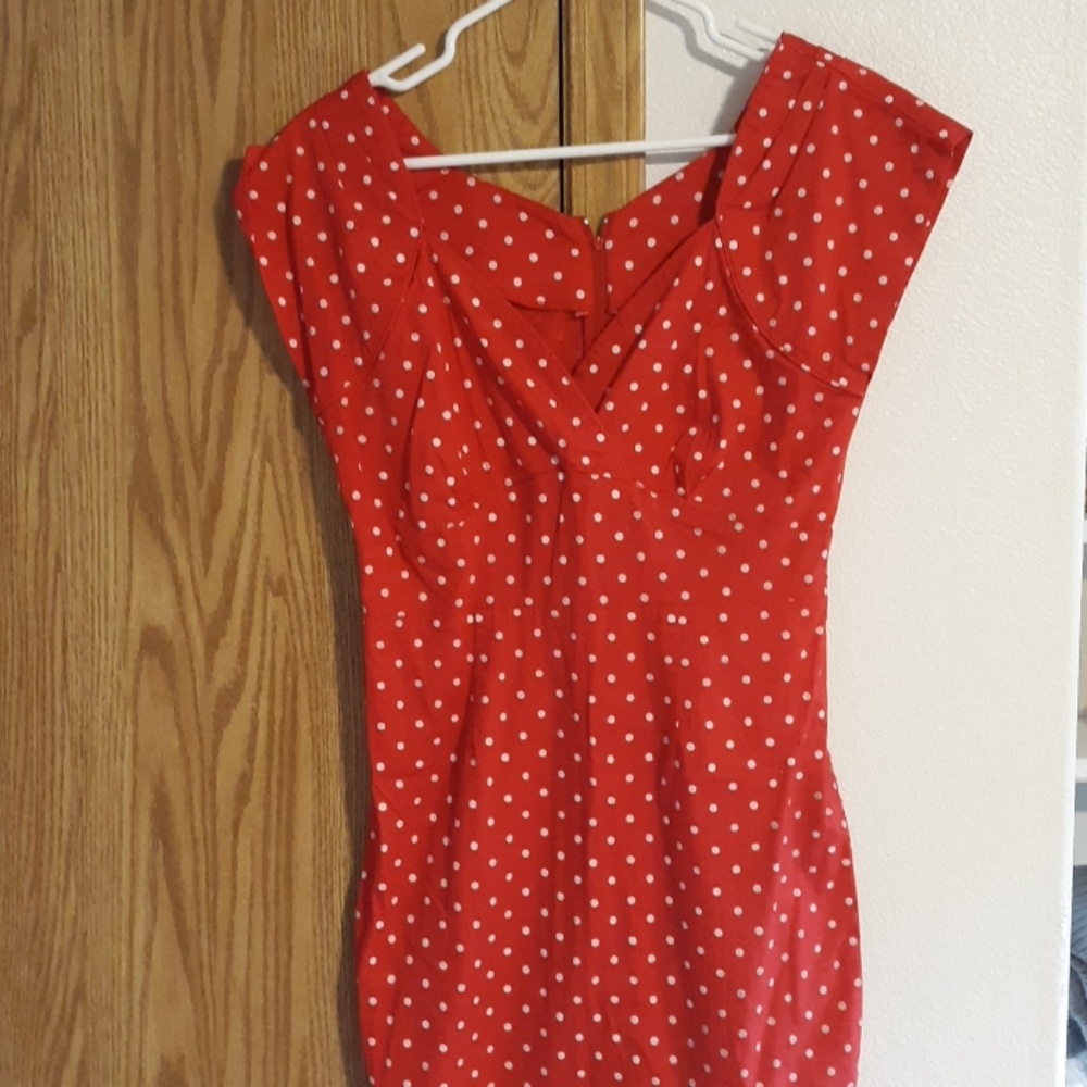 Polka dot pinup dress